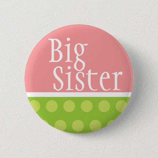Große Schwester-Knopf Button (Vorderseite)