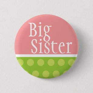 Große Schwester-Knopf Button
