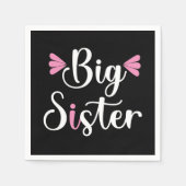 Große Schwester, lieblich Serviette (Vorderseite)