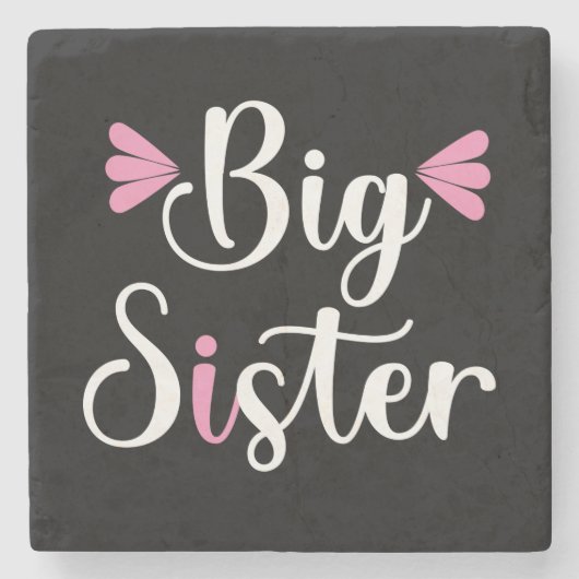 Große Schwester, lieblich Steinuntersetzer (Vorderseite)