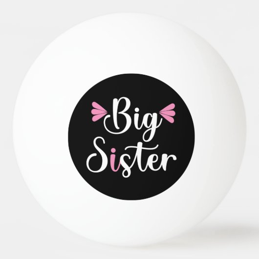 Große Schwester, lieblich Tischtennisball (Vorderseite)