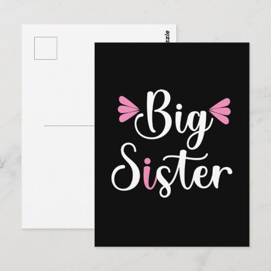 Große Schwester, Liebling Postkarte (Vorne/Hinten)