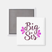 Große Schwester Magnet (Vorderseite/Rückseite)