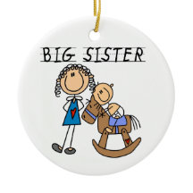 Große Schwester mit Baby-Bruder-Geschenken