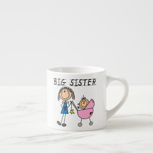 Große Schwester mit kleine Schwester-Geschenken Espressotasse (Rechts)
