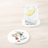 Große Schwester mit kleinen Brüdergeschenken Getränkeuntersetzer (Seite)