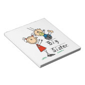 Große Schwester mit kleinen Brüdergeschenken Notizblock (angewinkelt)