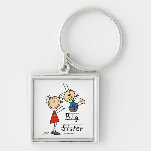 Große Schwester mit kleinen Brüdergeschenken Schlüsselanhänger (Vorne)