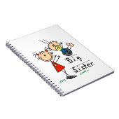 Große Schwester mit kleiner Bruder-Geschenken Notizblock (Rechte Seite)
