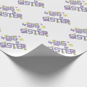 Große Schwester, mit Schmetterlingen, Geschenkpapier (Ecke)