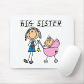 Große Schwester mit wenigen SIS-T-Shirts Mousepad (Mit Mouse)