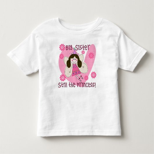 Große Schwester noch die Prinzessin Toddler Ruffle Kleinkind T-shirt (Vorderseite)