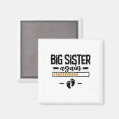 Große Schwester noch einmal - 3. Kindergartenankün Magnet (Vorderseite/Rückseite)