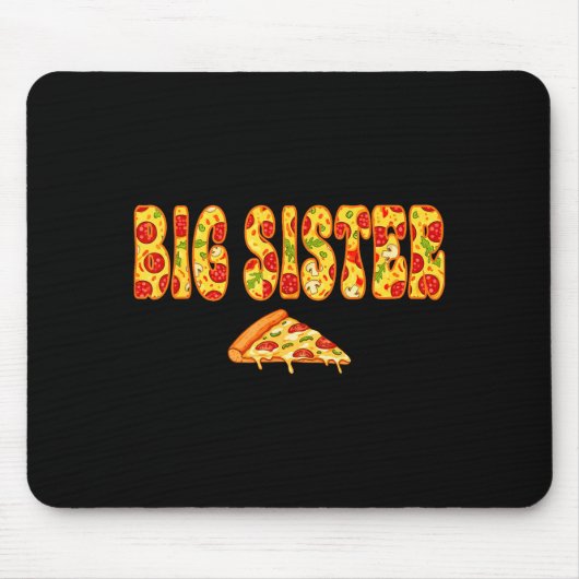 Große Schwester passendes Geburtstagstrupp-Design Mousepad (Vorne)