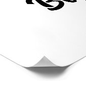 Große Schwester personalisiert Hund Foto Poster (Ecke)