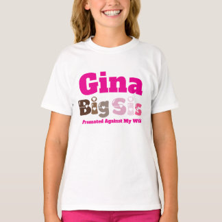 Große Schwester personalisierter Name Shirt