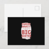 Große Schwester Postkarte (Vorne/Hinten)