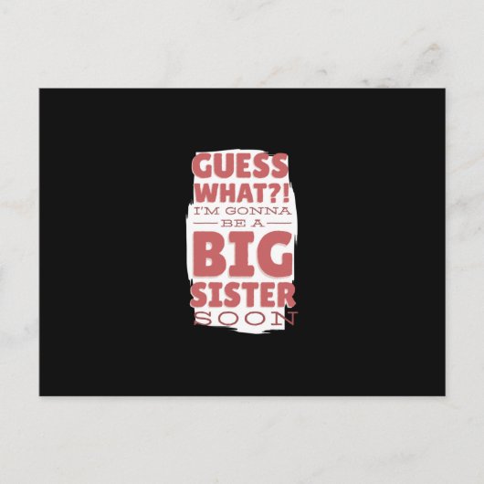 Große Schwester Postkarte (Vorderseite)