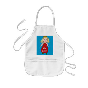 Große Schwester-Prinzessin Apron Kinderschürze