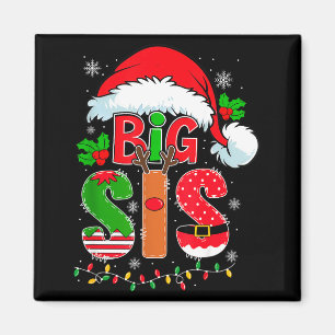 Große Schwester Santa-Hut Neue Ankündigung für gro Magnet