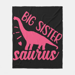 Große Schwester Saurus in Rosa Fleecedecke