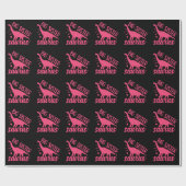 Große Schwester Saurus in Rosa Geschenkpapier (Flach)