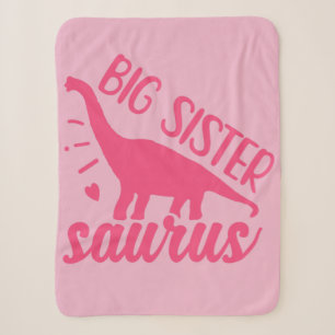 Große Schwester Saurus in Rosa Sherpadecke
