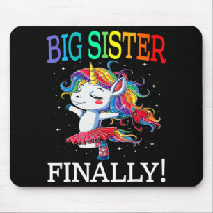 Große Schwester schließlich Einhorn Einhorn für Mä Mousepad