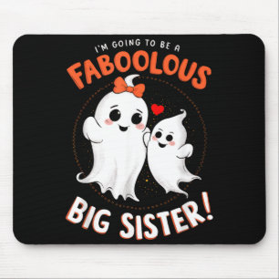 Große Schwester Schwangerschaftsankündigung Hallow Mousepad
