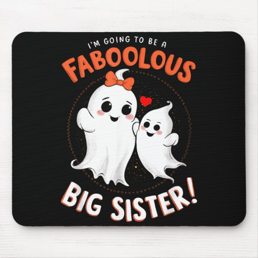 Große Schwester Schwangerschaftsankündigung Hallow Mousepad (Vorne)