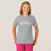 Große Schwester Spaß sportlich personalisierter Te T-Shirt (Vorne ganz)