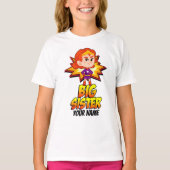 Große Schwester Superheld T-Shirt (Vorderseite)
