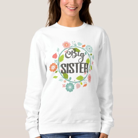 Große Schwester Sweatshirt (Vorderseite)