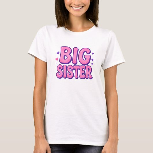 große Schwester T-Shirt (Vorderseite)