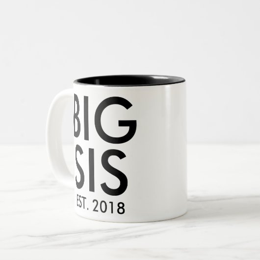 Große Schwester Tasse | Neue Schwangerschaft Perso (Vorderseite Links)