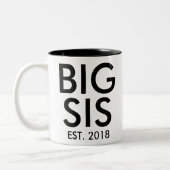 Große Schwester Tasse | Neue Schwangerschaft Perso (Links)