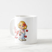 Große Schwester und Blume Kaffeetasse (Vorderseite Links)