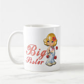 Große Schwester und Blume Kaffeetasse (Links)
