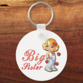 Große Schwester und Blume Schlüsselanhänger (Vorderseite)