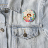 Große Schwester, Vintage Babydusche Button (Beispiel)