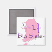 Große Schwester (von einem Jungen) Korea Magnet (Vorderseite/Rückseite)