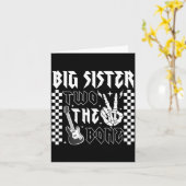 Große Schwester von The Bad Two the Bone Geburtsta Karte (Gelbe Blume)