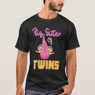Große Schwester von Twins neue Schwester Ankündigu T-Shirt