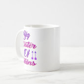 Große Schwester von zwei Siegern neue große Schwes Kaffeetasse (Vorderseite Links)
