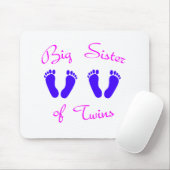 Große Schwester von Zwillingsjungen Mousepad (Mit Mouse)