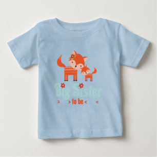 Große Schwester, Waldfüchse Baby T-shirt