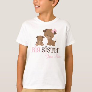 Große Schwester-Welpen-Hundepersonalisierter T - T-Shirt