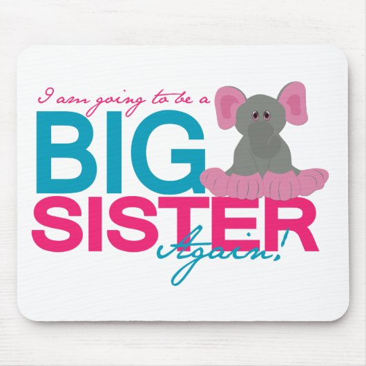 Große Schwester wieder Elephant Mousepad (Vorne)