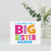 Große Schwester wieder Postkarte (Stehend Vorderseite)