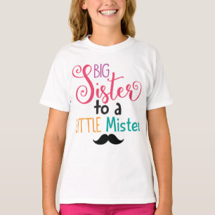 Große Schwester zu einem kleinen T-Shirt Herr-Kid